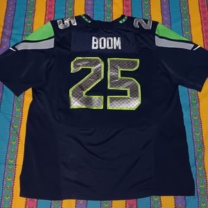 2014 Nike Boom Richard Sherman 25 Seattle Seahawks Authentic NFL Football Jersey